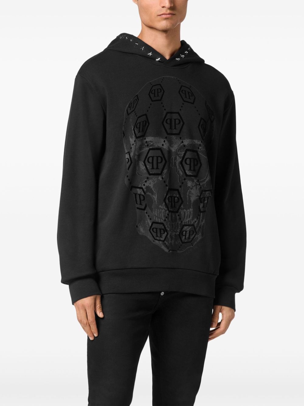 skull-print hoodie - 3