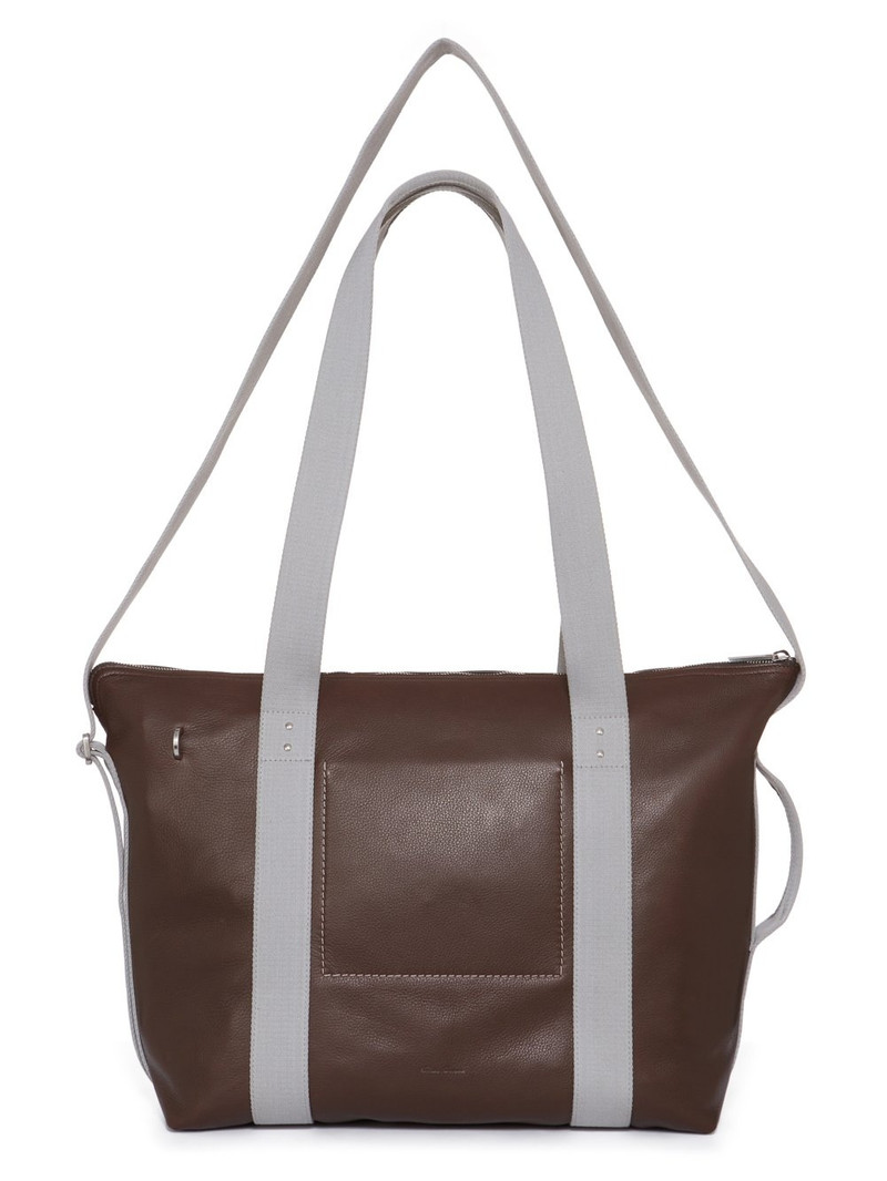 Trolley Leather Tote Bag 10