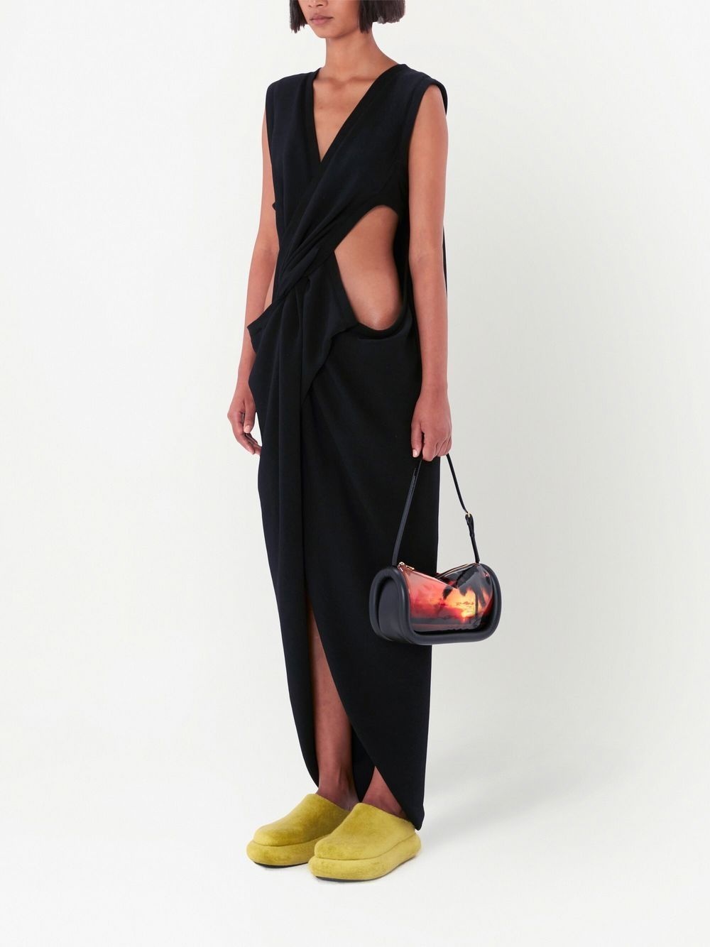 twist-front maxi dress - 4
