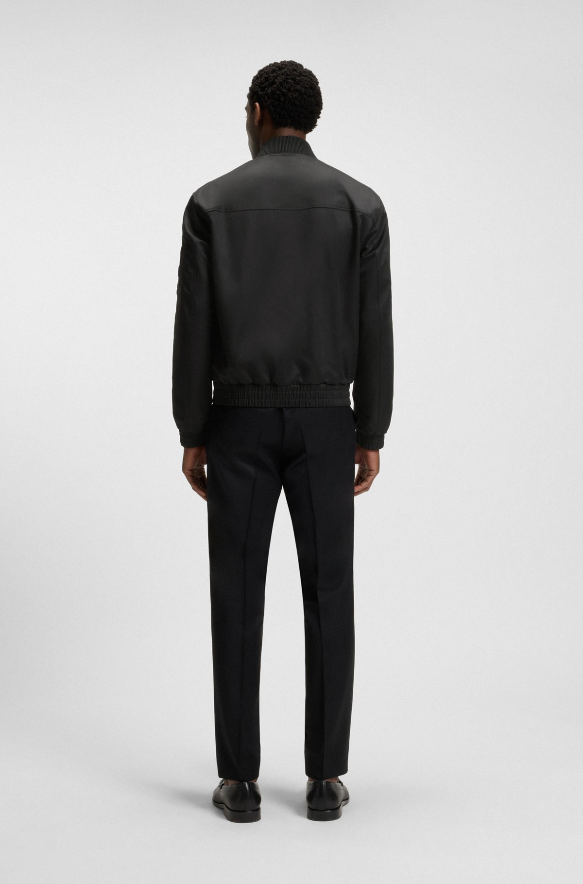 WATER-REPELLENT JACKET WITH DOUBLE B MONOGRAM TRIM - 4