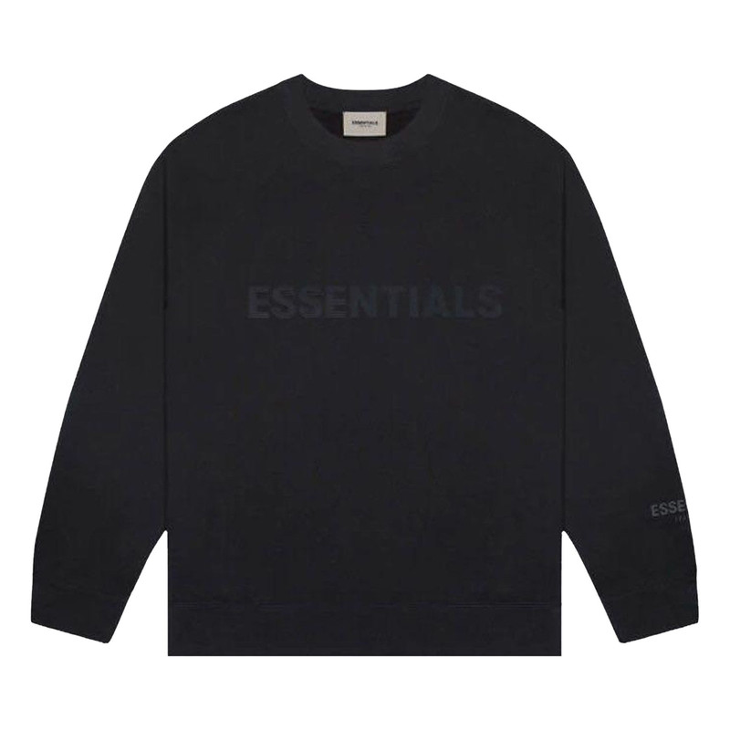 Fear of God Essentials Crewneck Sweatshirt 'Black' 1