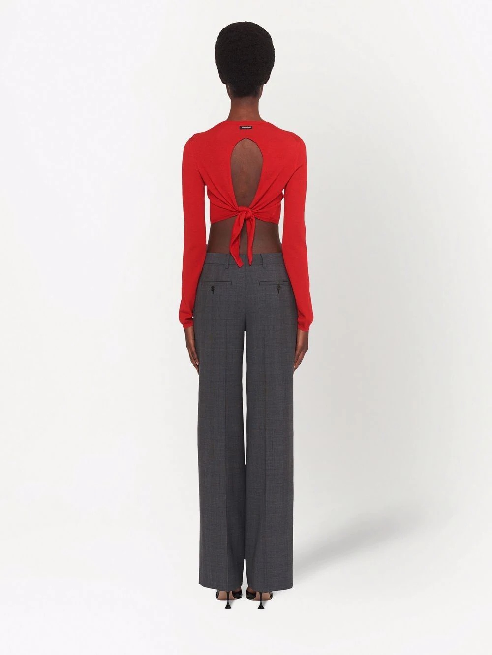 check-wool trousers - 4