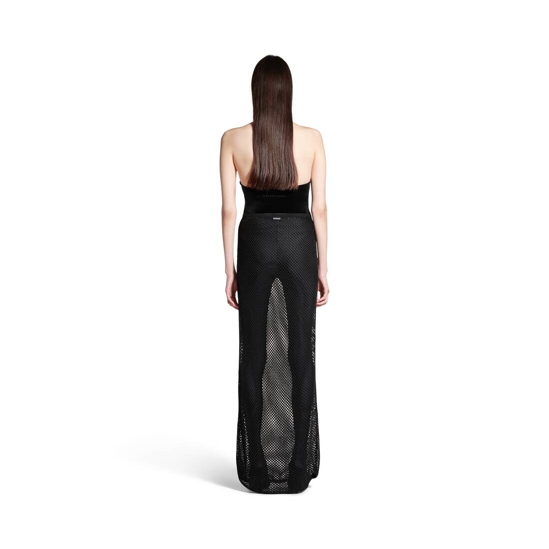 Women's Halter Neck Dress in Black - 4