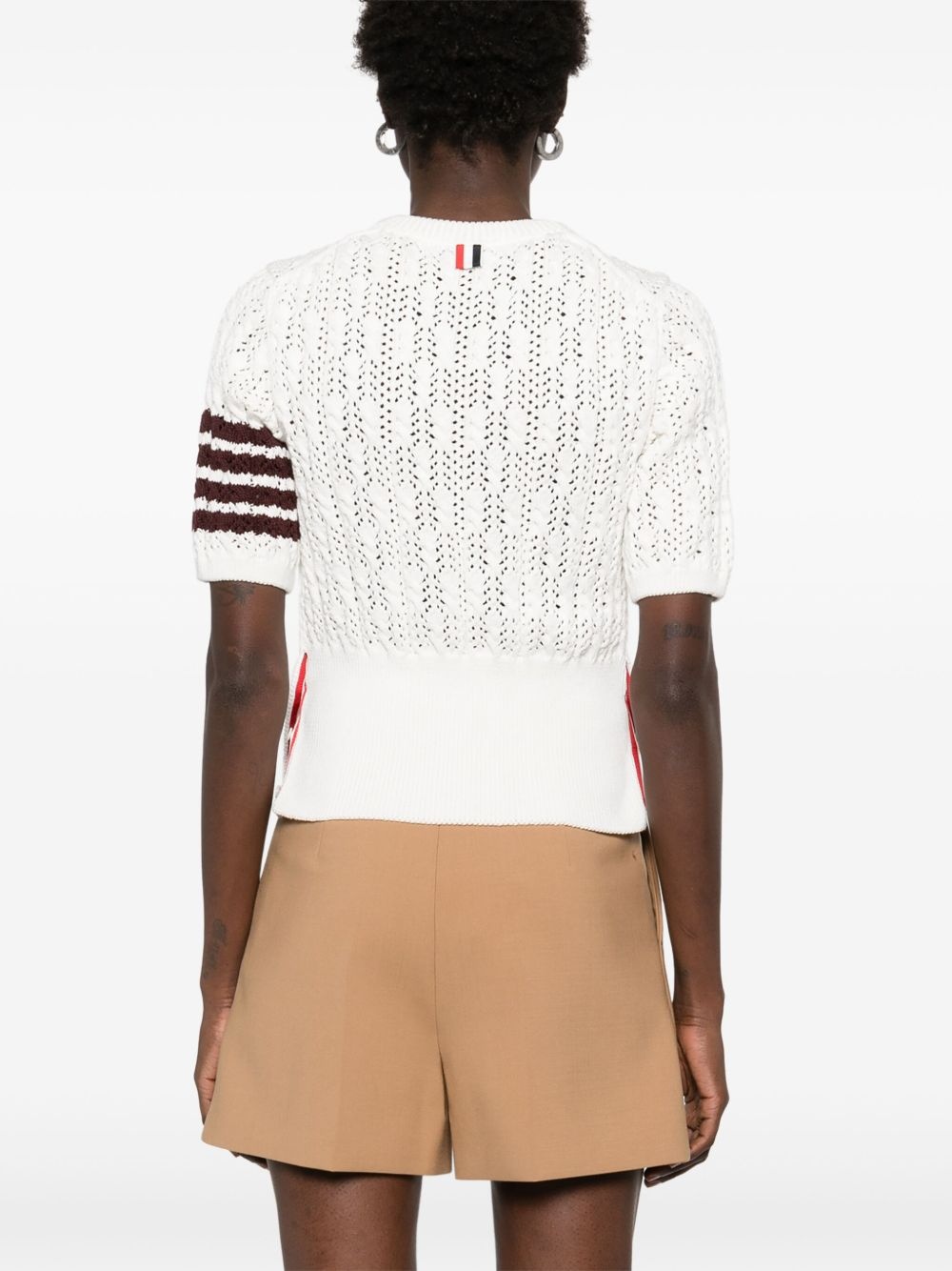 4-Bar pointelle T-shirt - 4