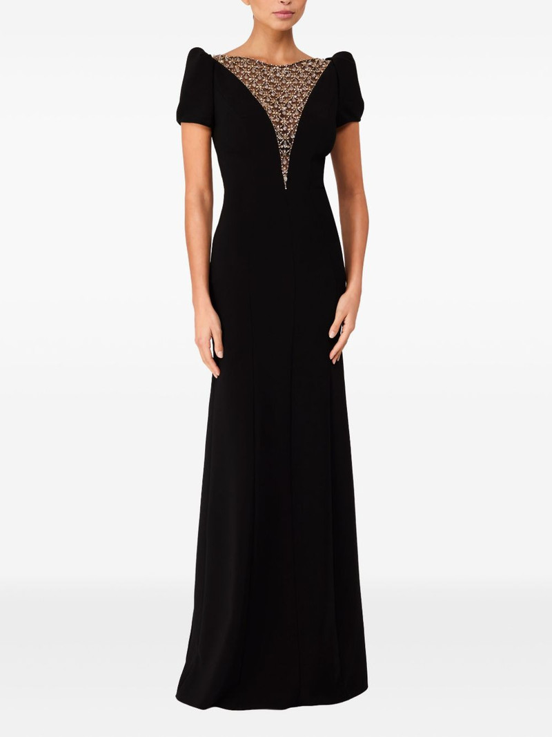 JENNY PACKHAM puff-sleeve crystal-embellished maxi dress outlook