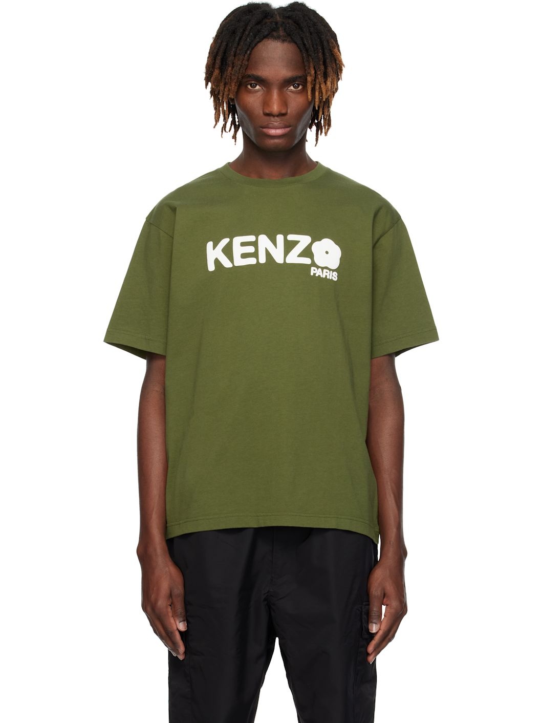 Green  Paris 'Boke Flower 2.0' Oversized T-shirt - 1