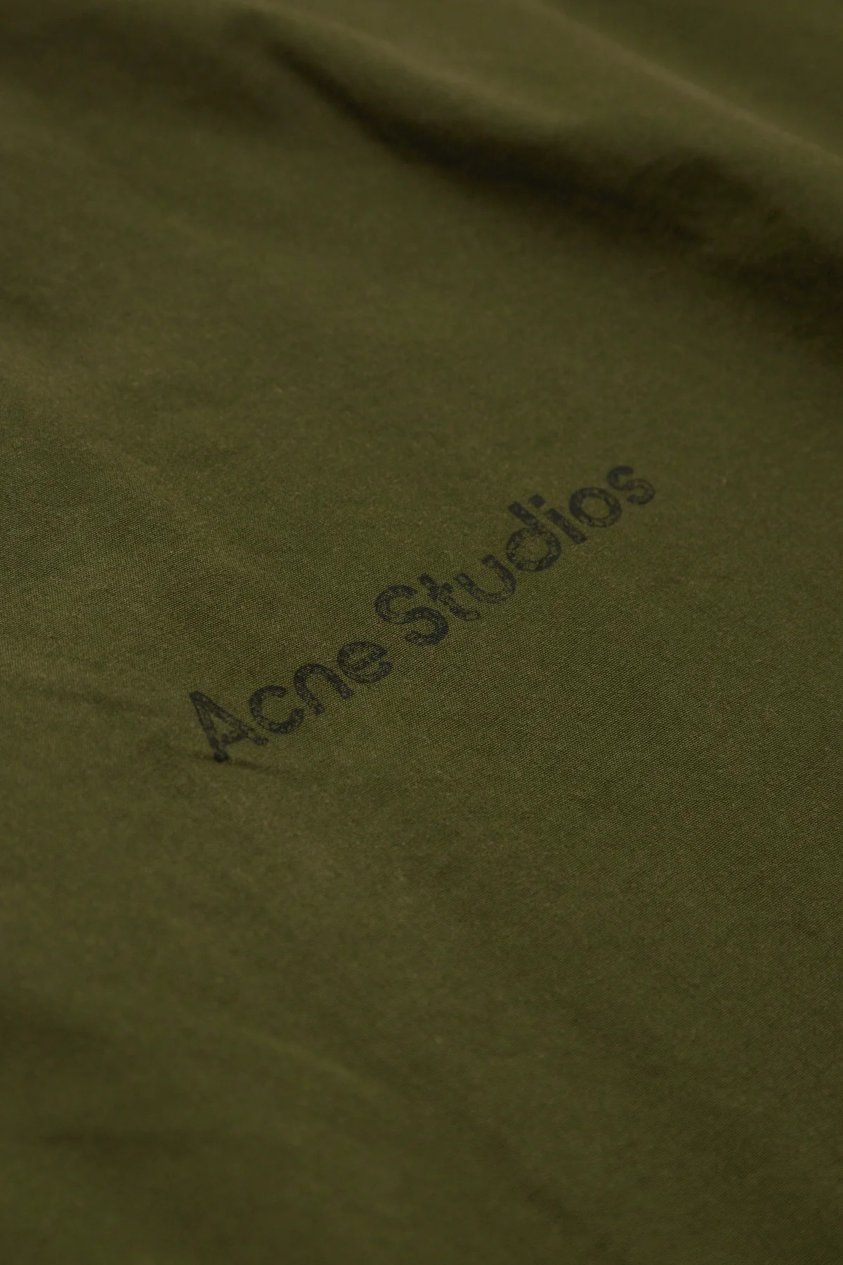 Acne Studios Logo Zipper Jacket Forest Green - 5