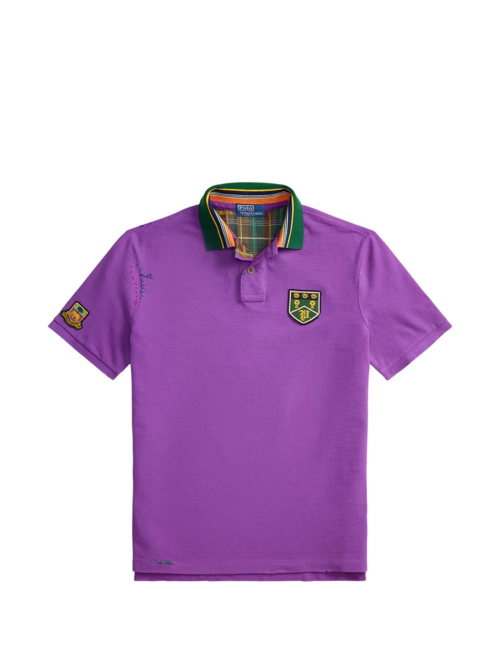 appliqué short-sleeve polo shirt - 1