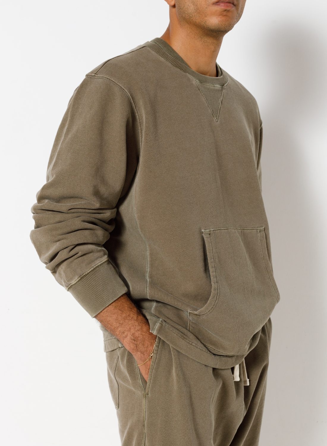 Training Sweater in USMC Green - 3