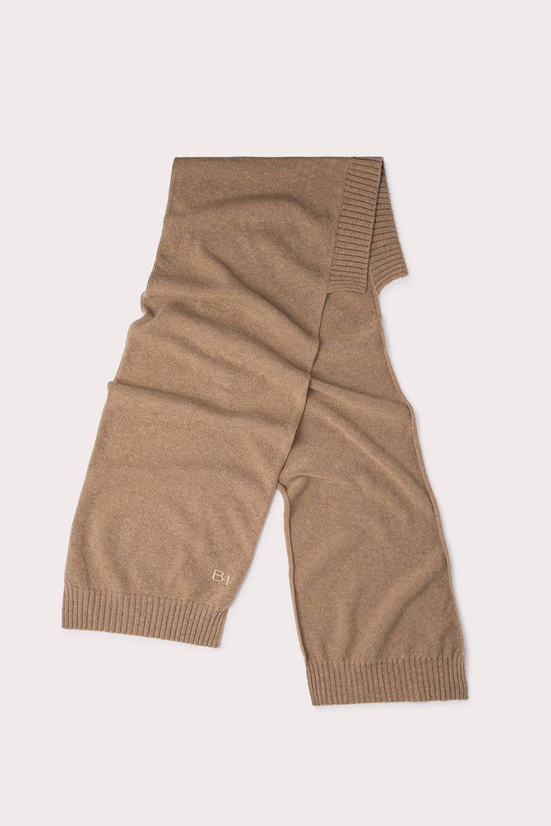 Collar Scarf Walnut Wool 3