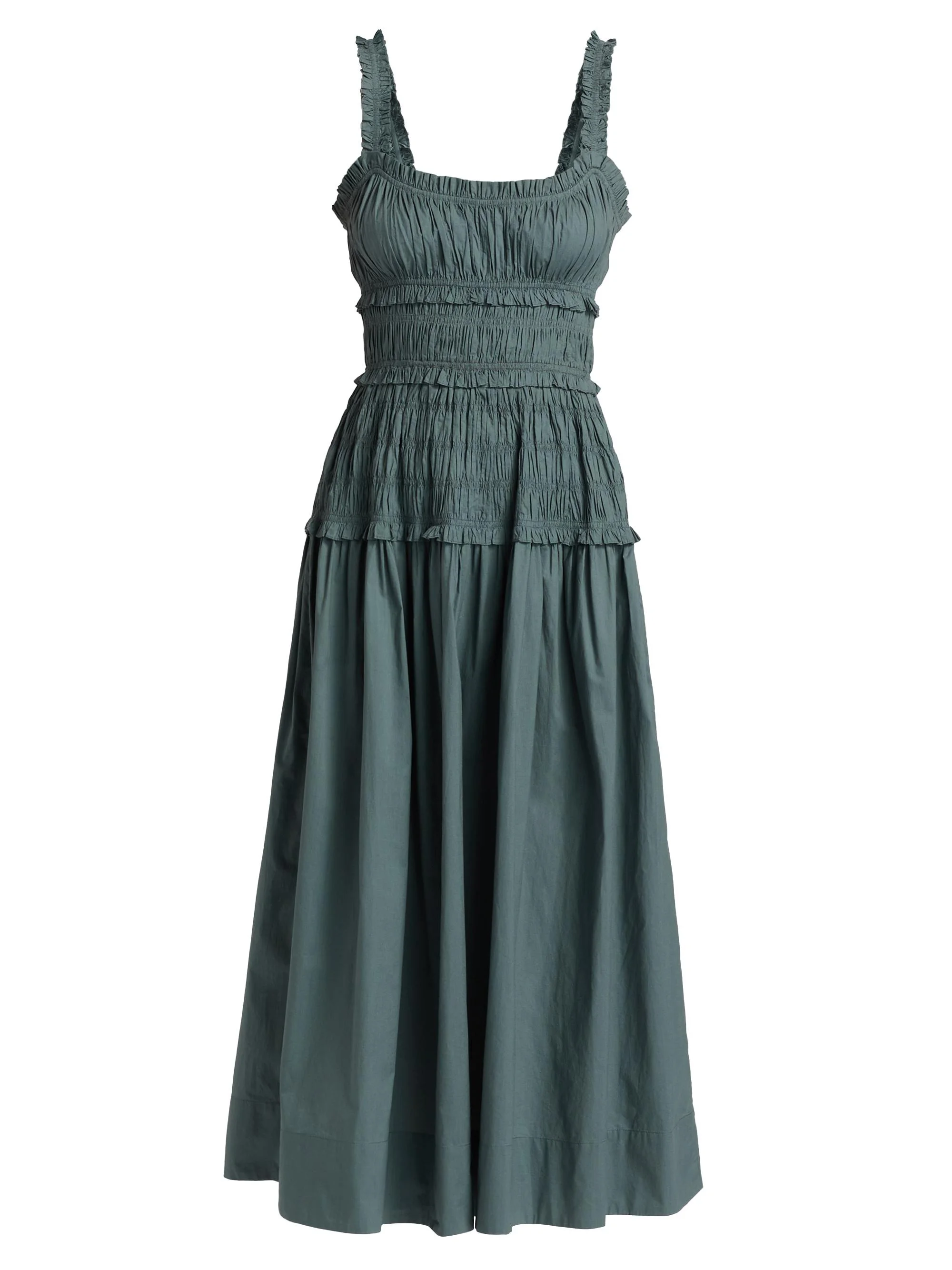 Women's Marianne Smocked Midi-Dress - Lagoon - 1