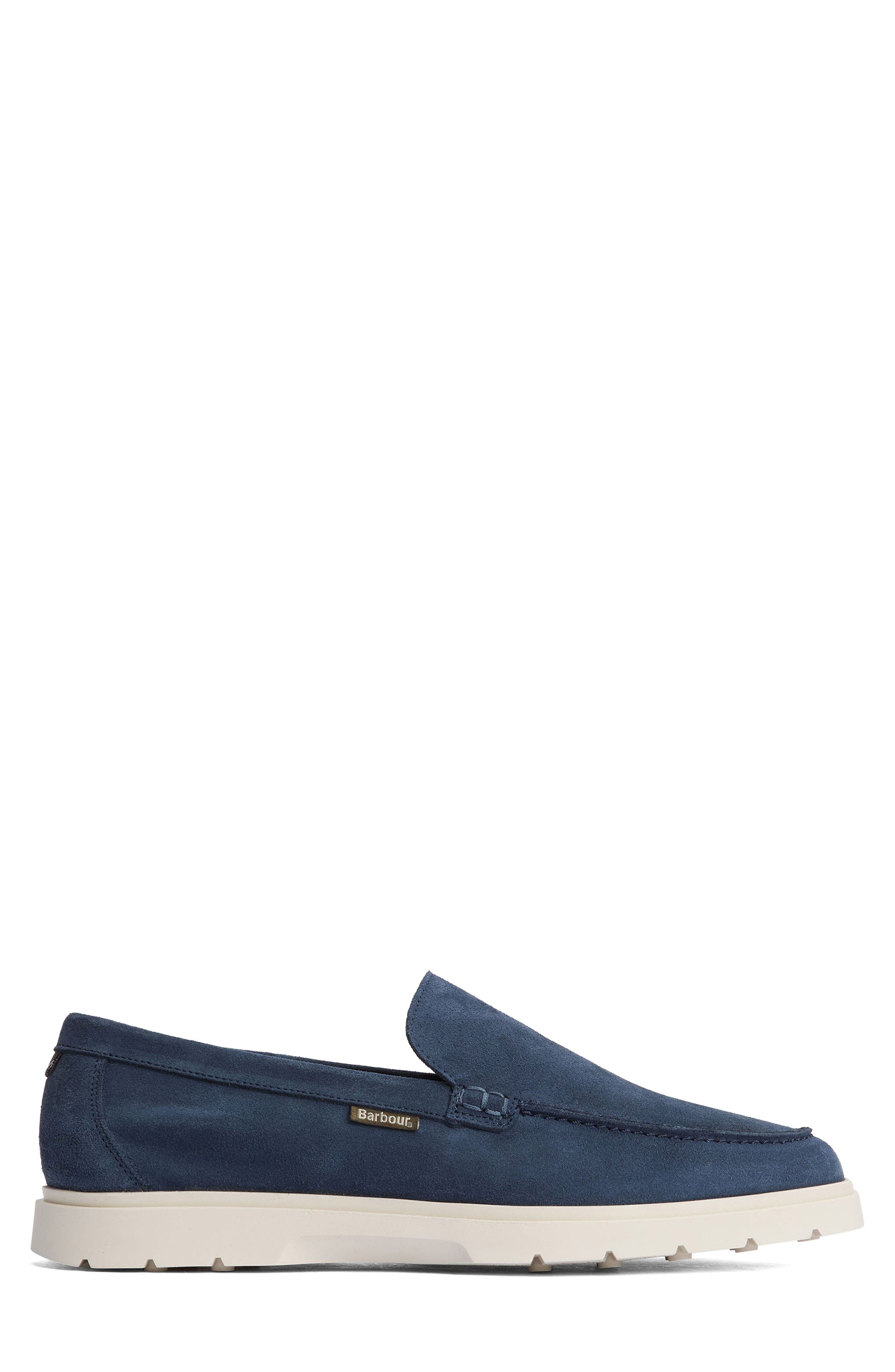Barbour Carty Moc Toe Loafer in Shark Blue Suede at Nordstrom - 2