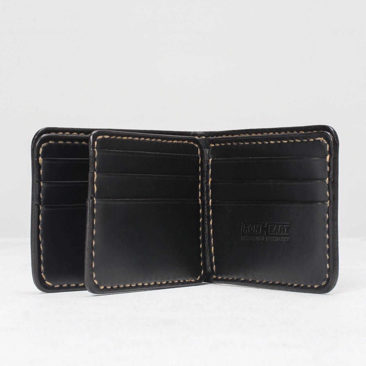 IHG-035 Calf Folding Wallet - Black or Tan - 8