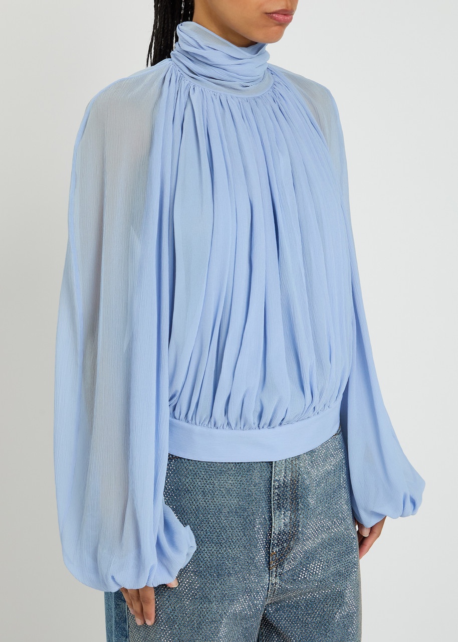 Stella Mccartney Backless Silk-georgette Blouse - 2