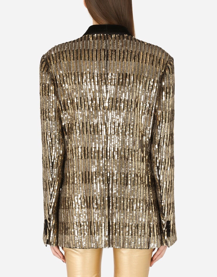 Sequined jacket with toggle fastenings - 3