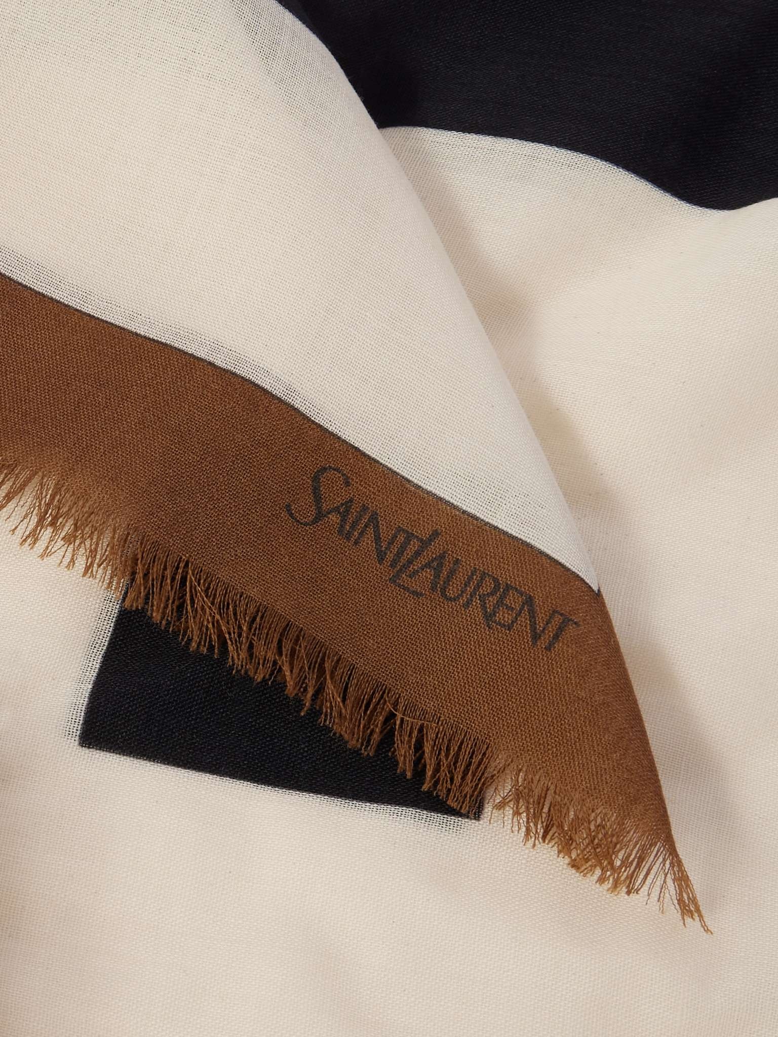 Fringed Wool Scarf - 3