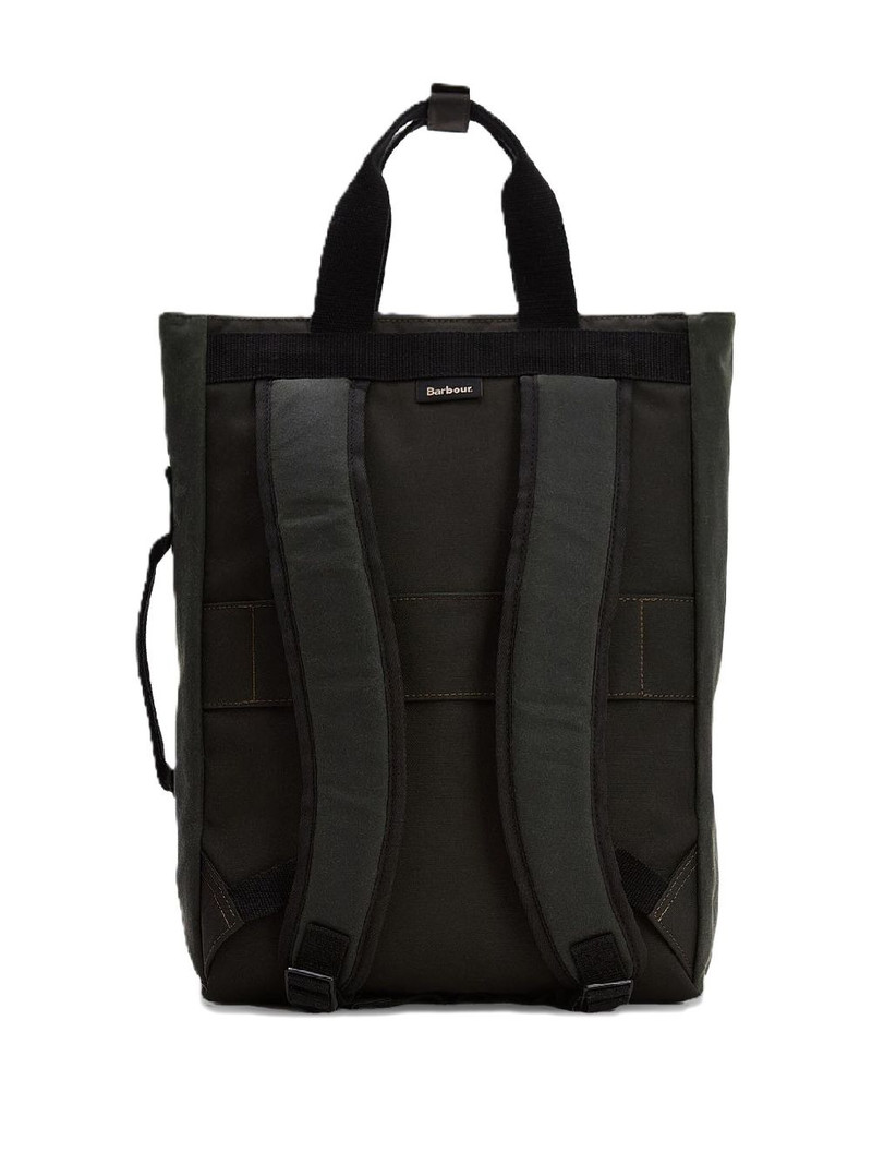 Barbour Field Wax tartan-trimmed backpack outlook