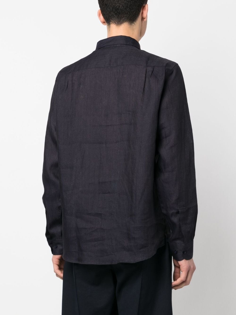 long-sleeve linen shirt - 4