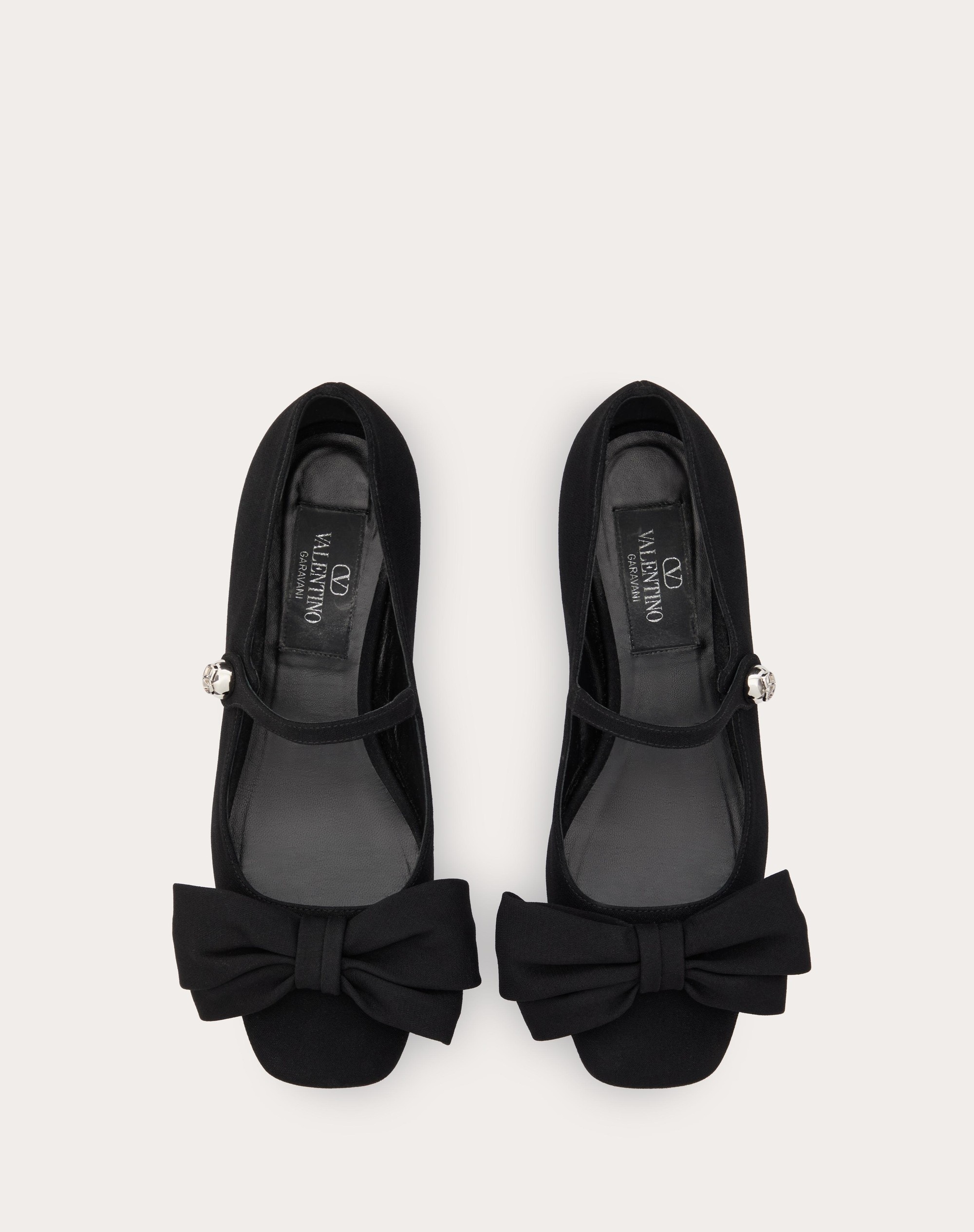 VALENTINO GARAVANI BOWJANE MARY-JANE BALLERINA IN CREPE FABRIC 20MM - 4