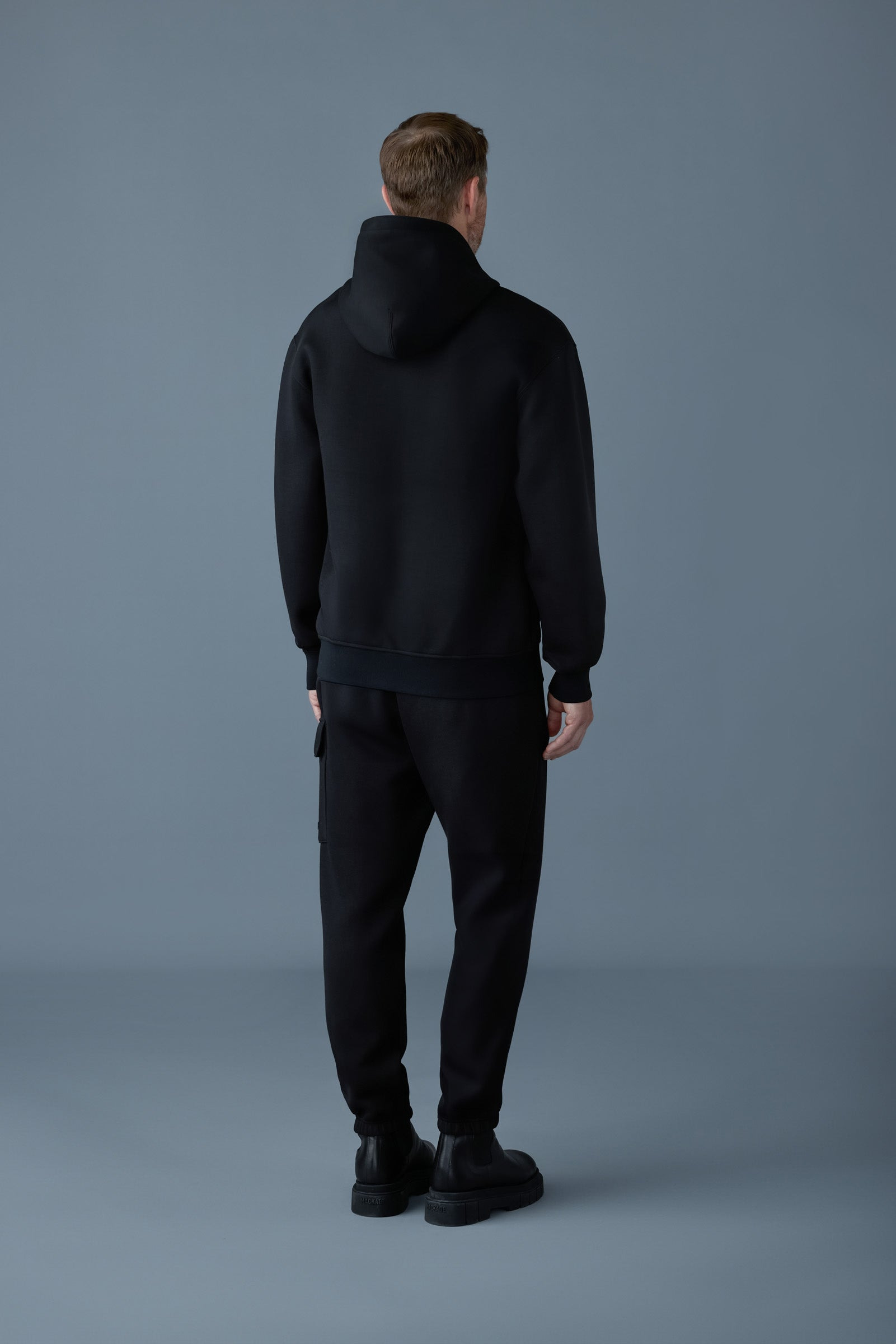 KRYSTOS Double-face Jersey zip-up hoodie - 4