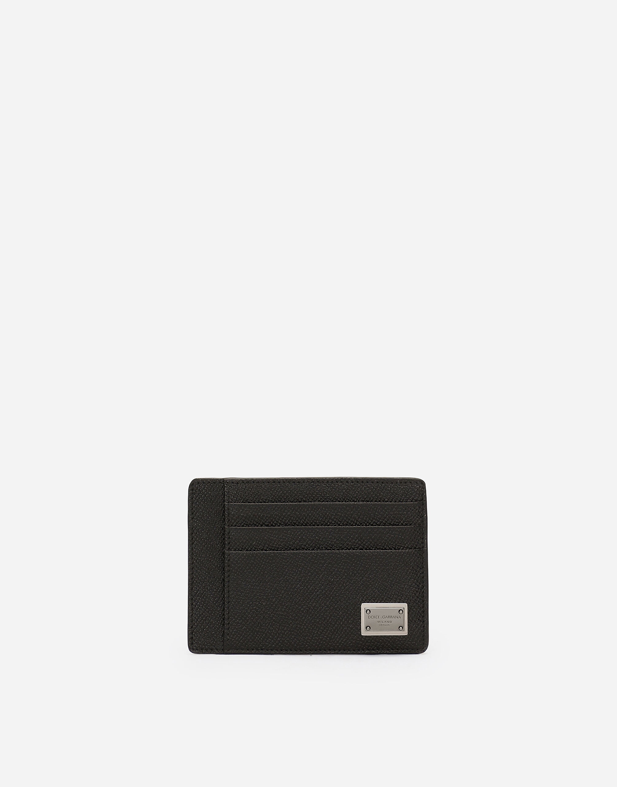 Dauphine-print calfskin card holder - 1