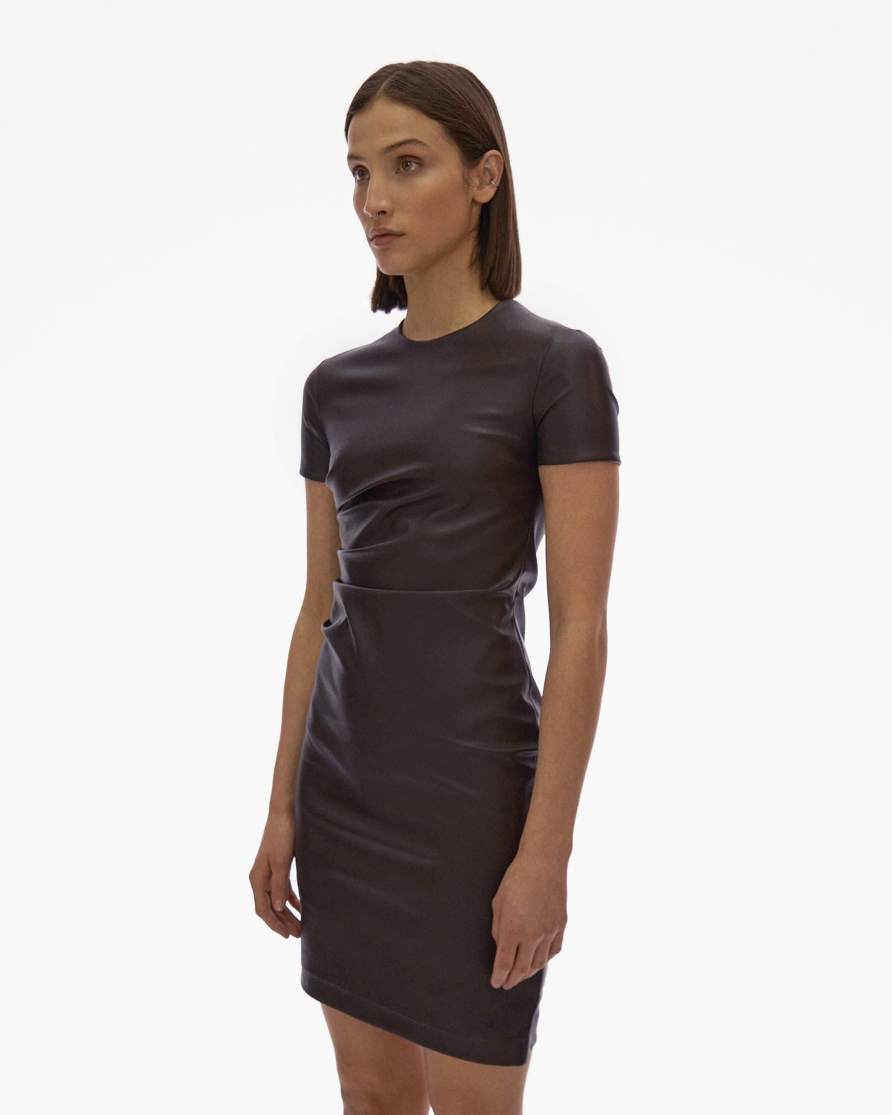 TWIST SHORT-SLEEVE DRESS - 5