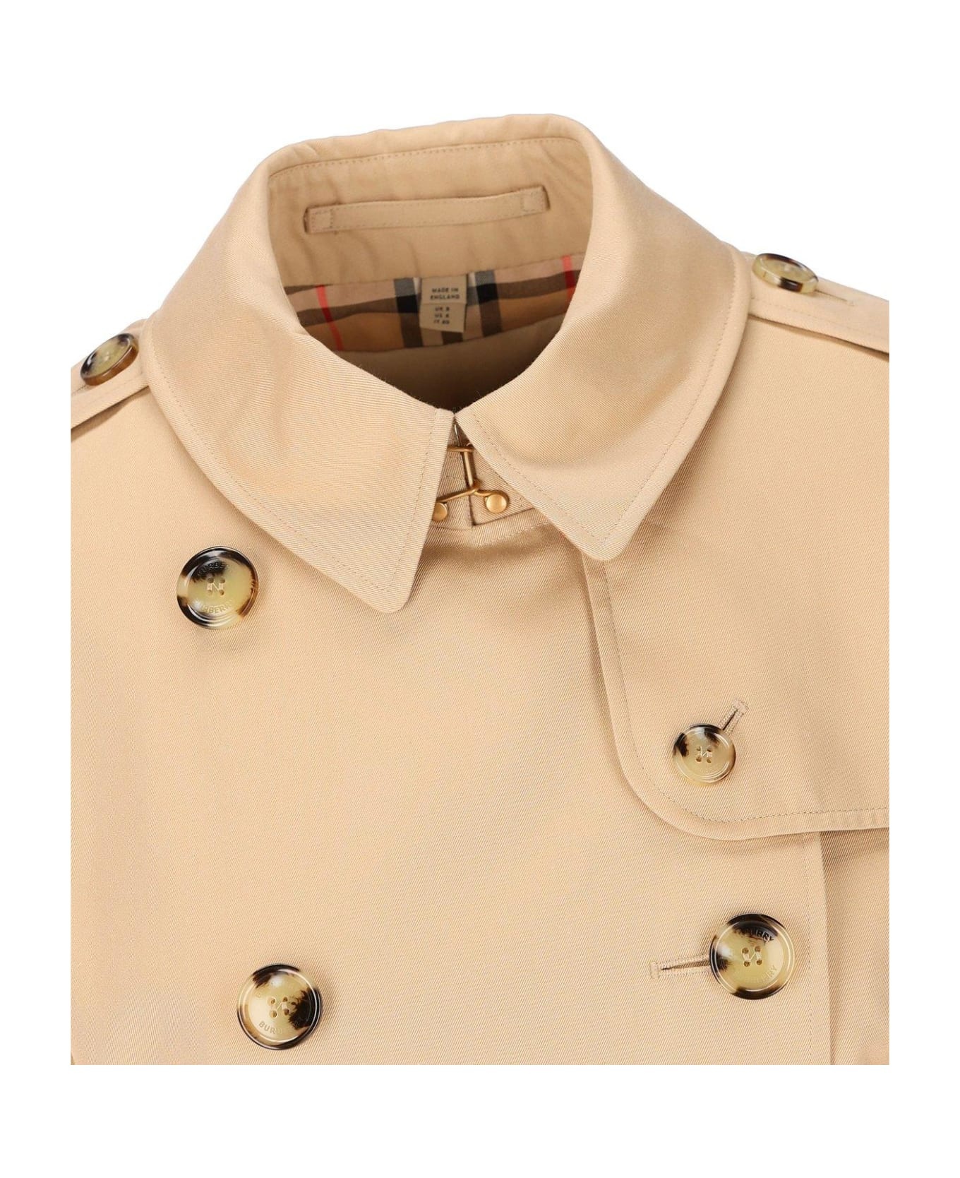 Double Breasted Belted-waist Coat - 3