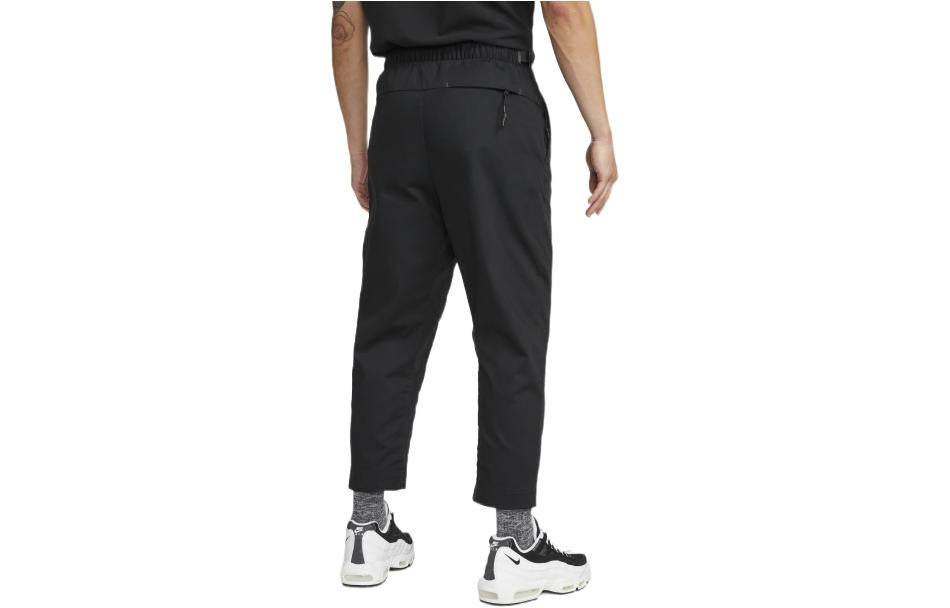 Men's Nike Solid Color Lacing Sports Pants/Trousers/Joggers Black DM5548-010 - 2