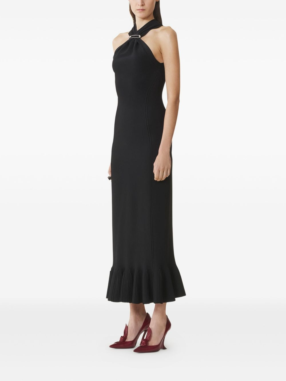 halterneck midi dress - 3