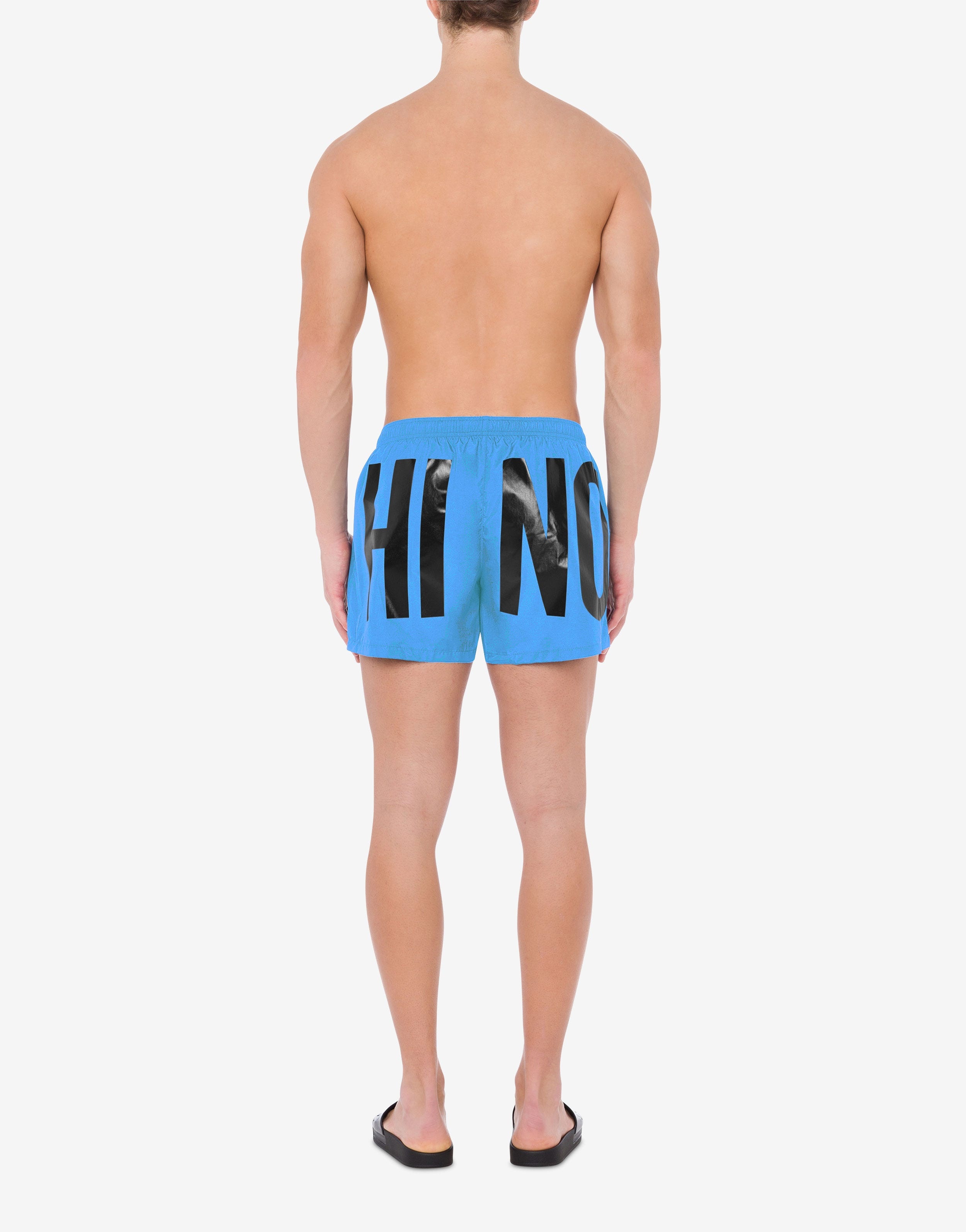 SHINY MAXI LOGO SWIM TRUNKS - 3
