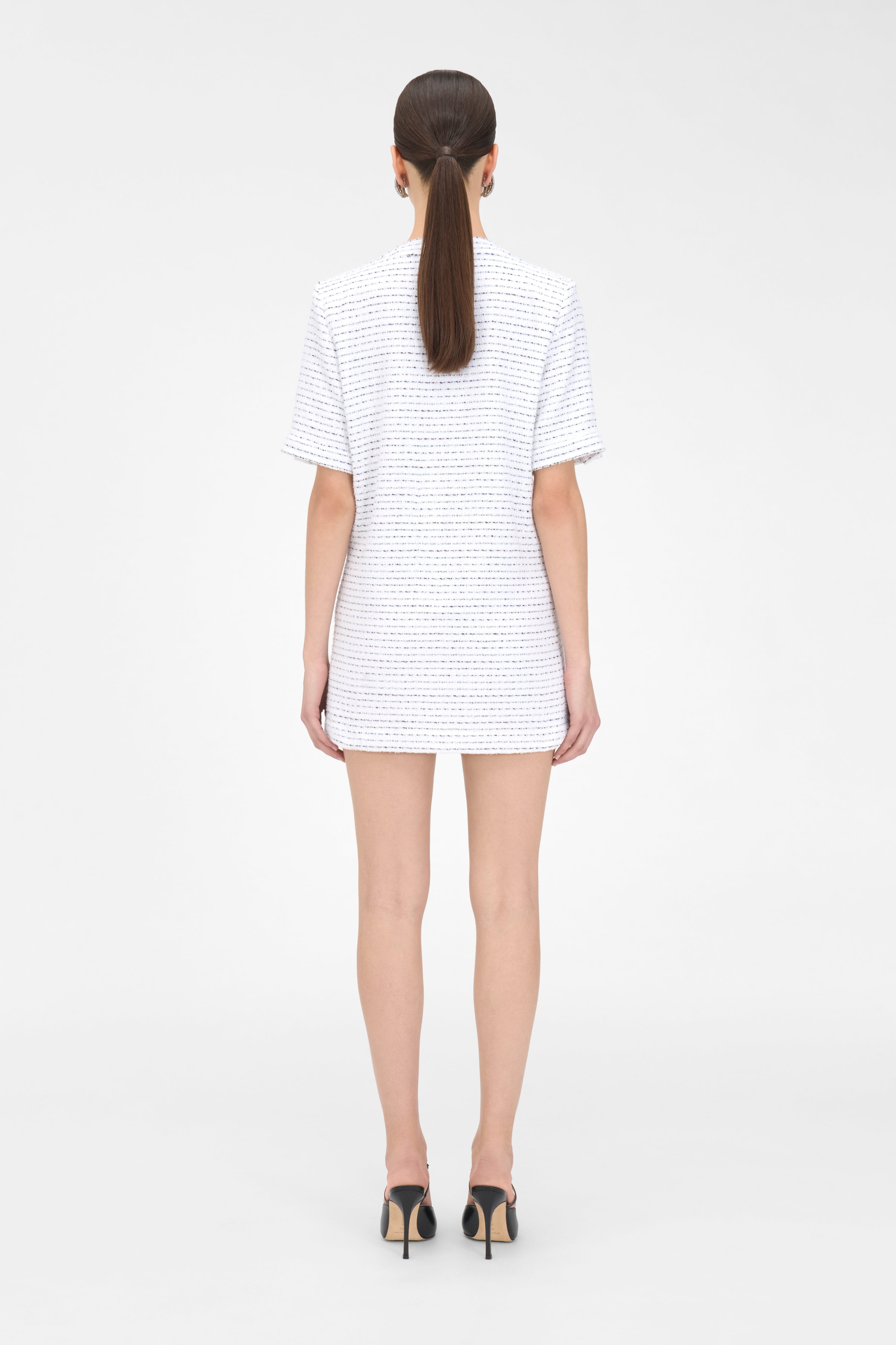 SEQUIN TWEED MINI DRESS - 4