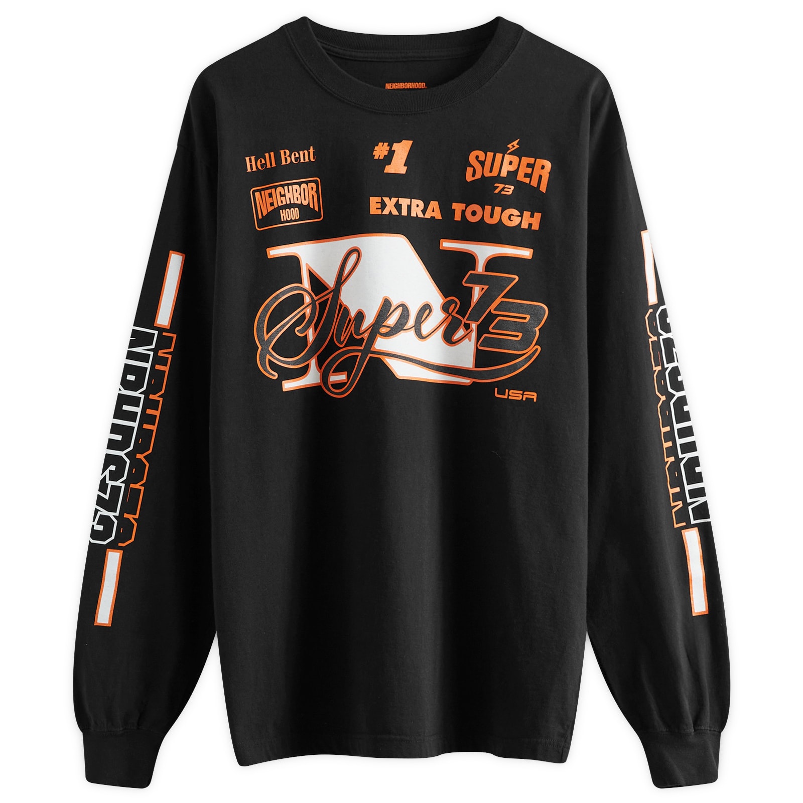 NEIGHBORHOOD Neighborhood x Super73 Long Sleeve T-Shirt | REVERSIBLE