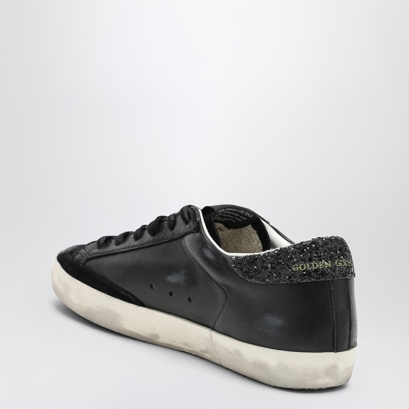 Golden Goose Super-star black low trainer with rhinestones - 2