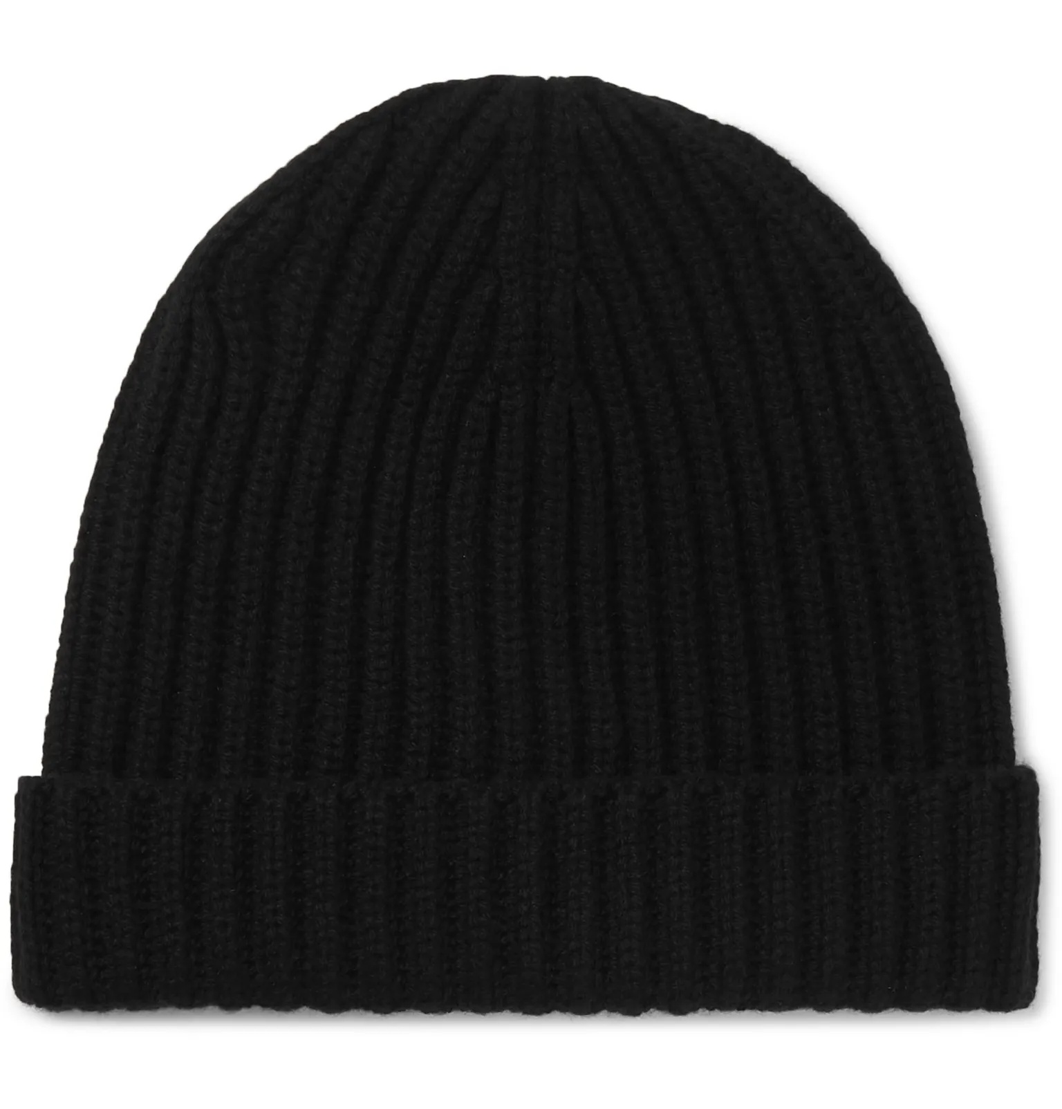 Ribbed Cashmere Beanie - 1