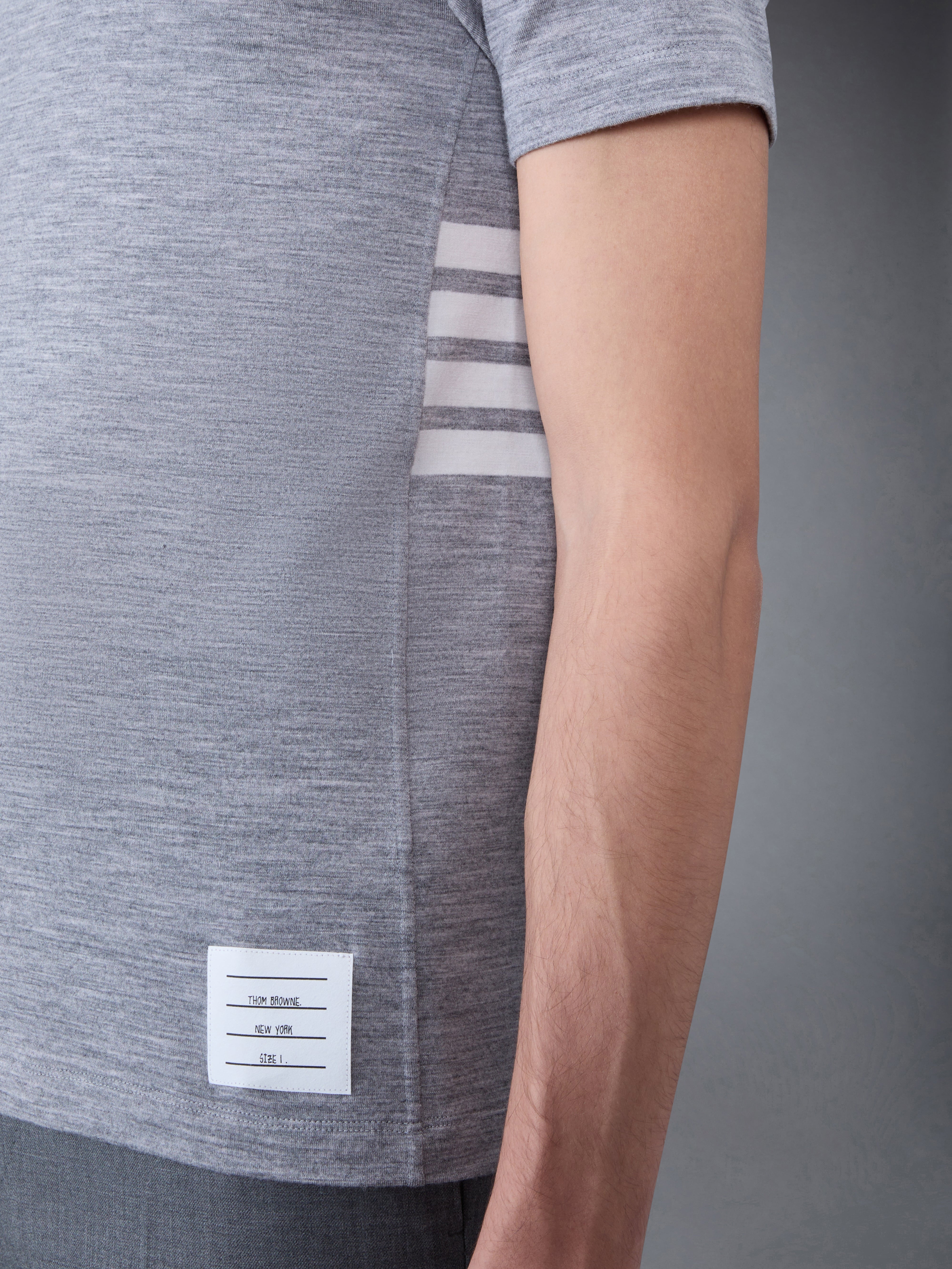 Wool Jersey 4-Bar Short Sleeve Tee - 4