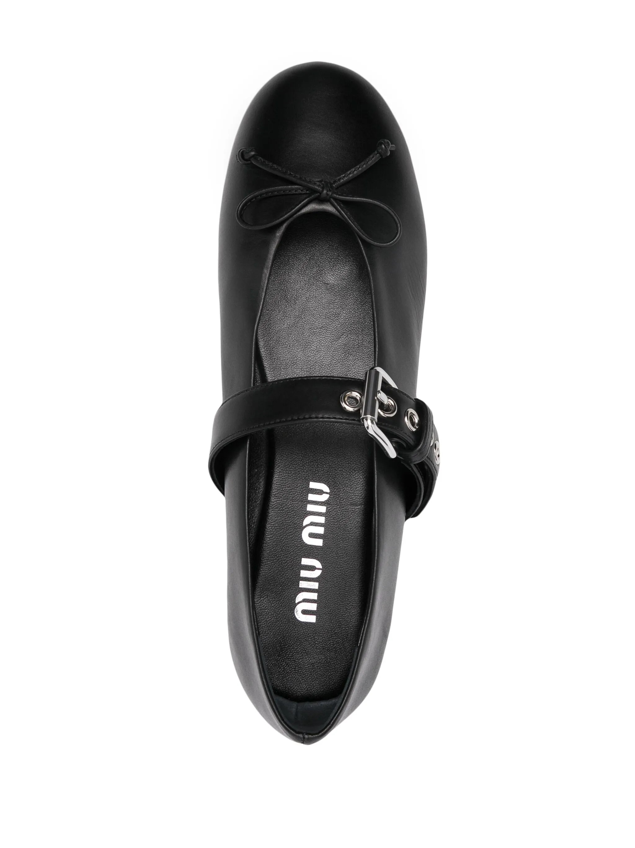 leather ballerina shoes - 4