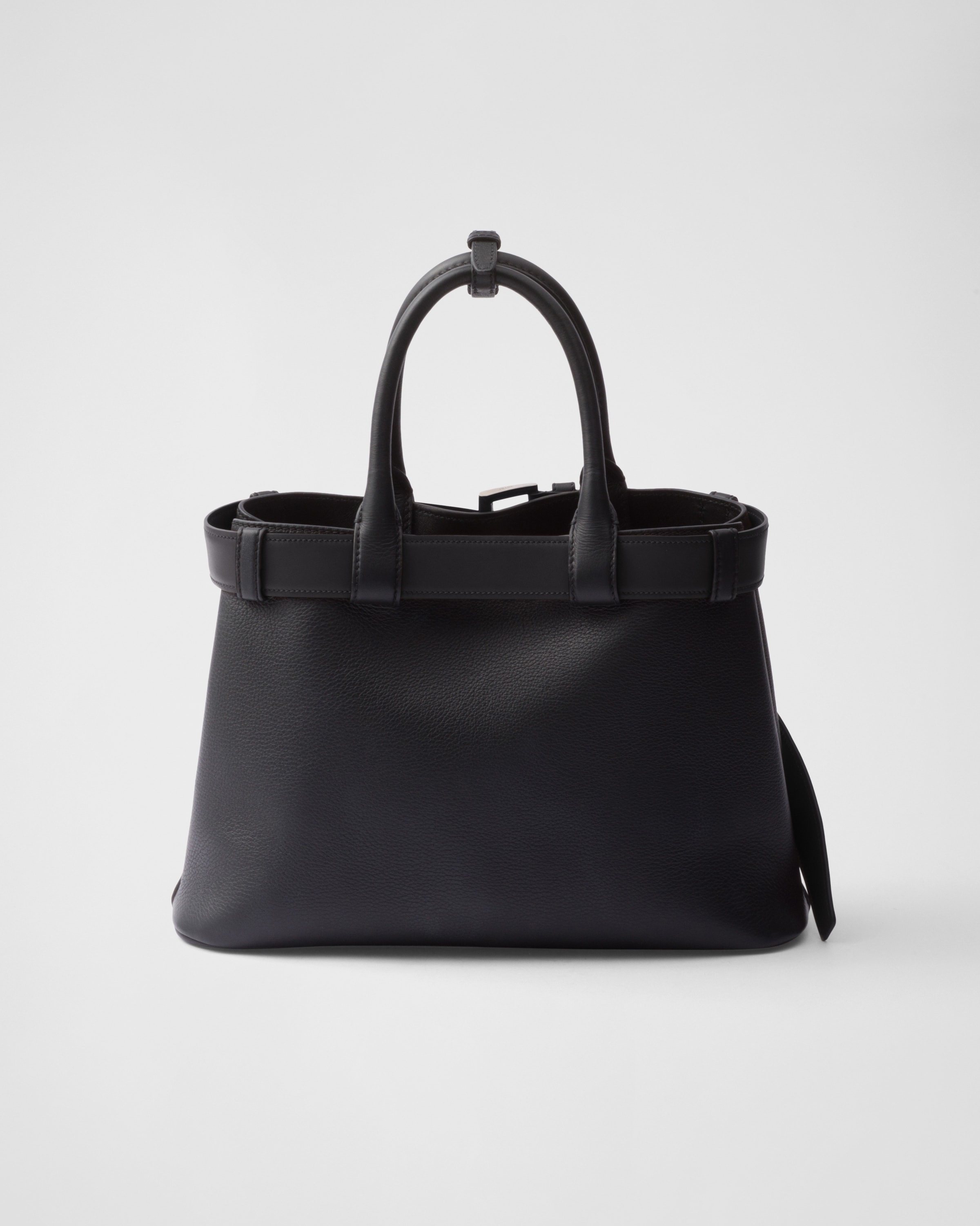Prada Buckle medium leather handbag with belt - 4