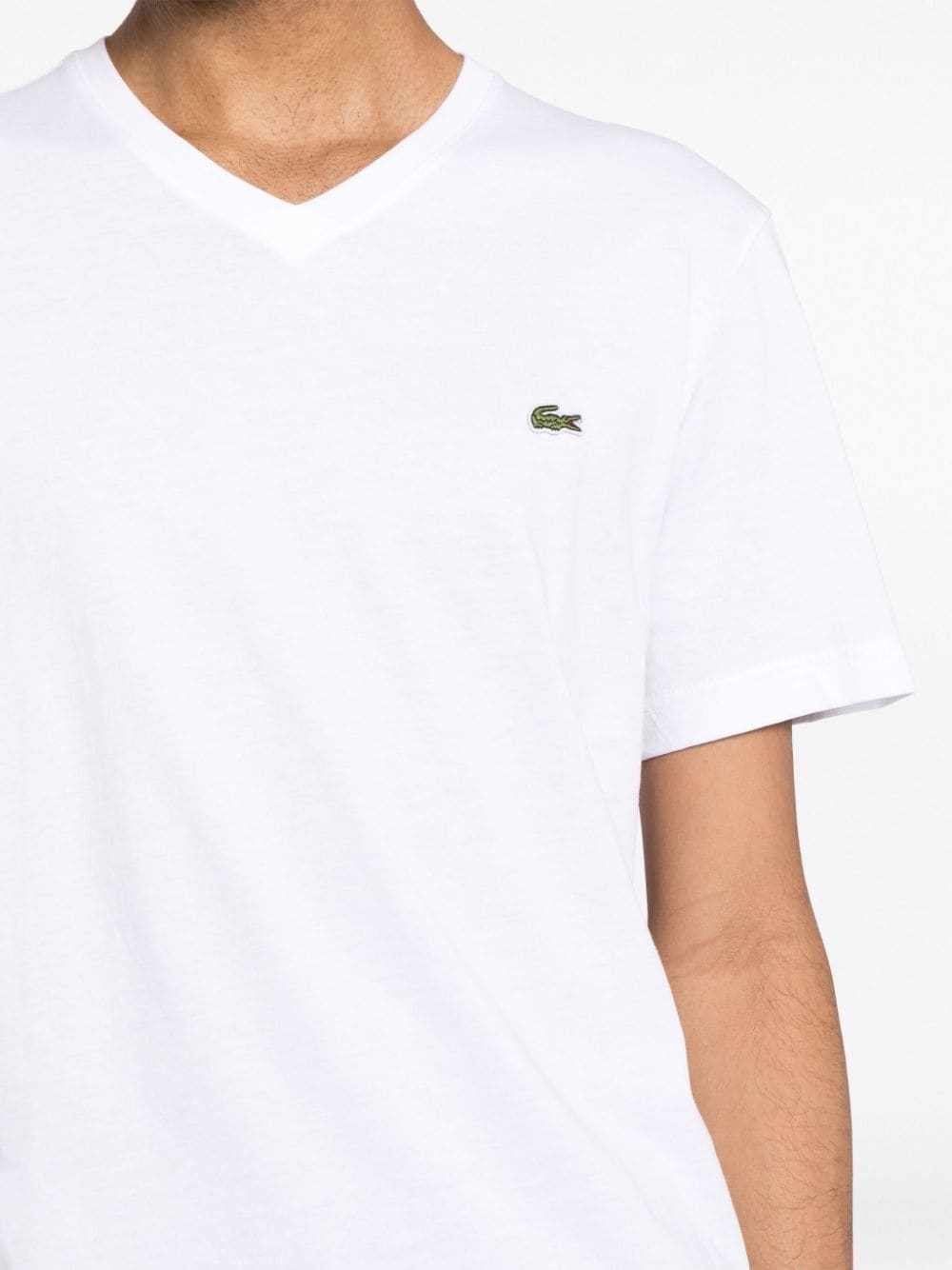 logo-patch V-neck T-shirt - 5