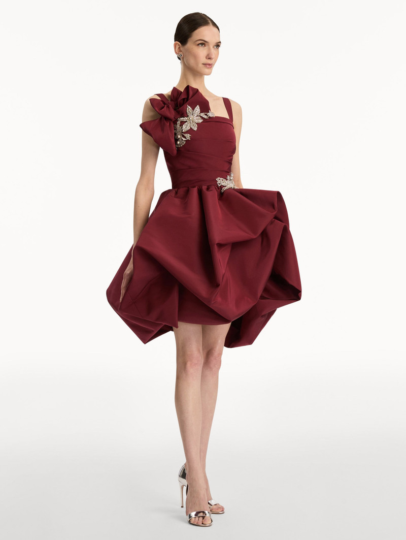 BROOCH EMBROIDERED COCKTAIL SLEEVELESS DRESS 4