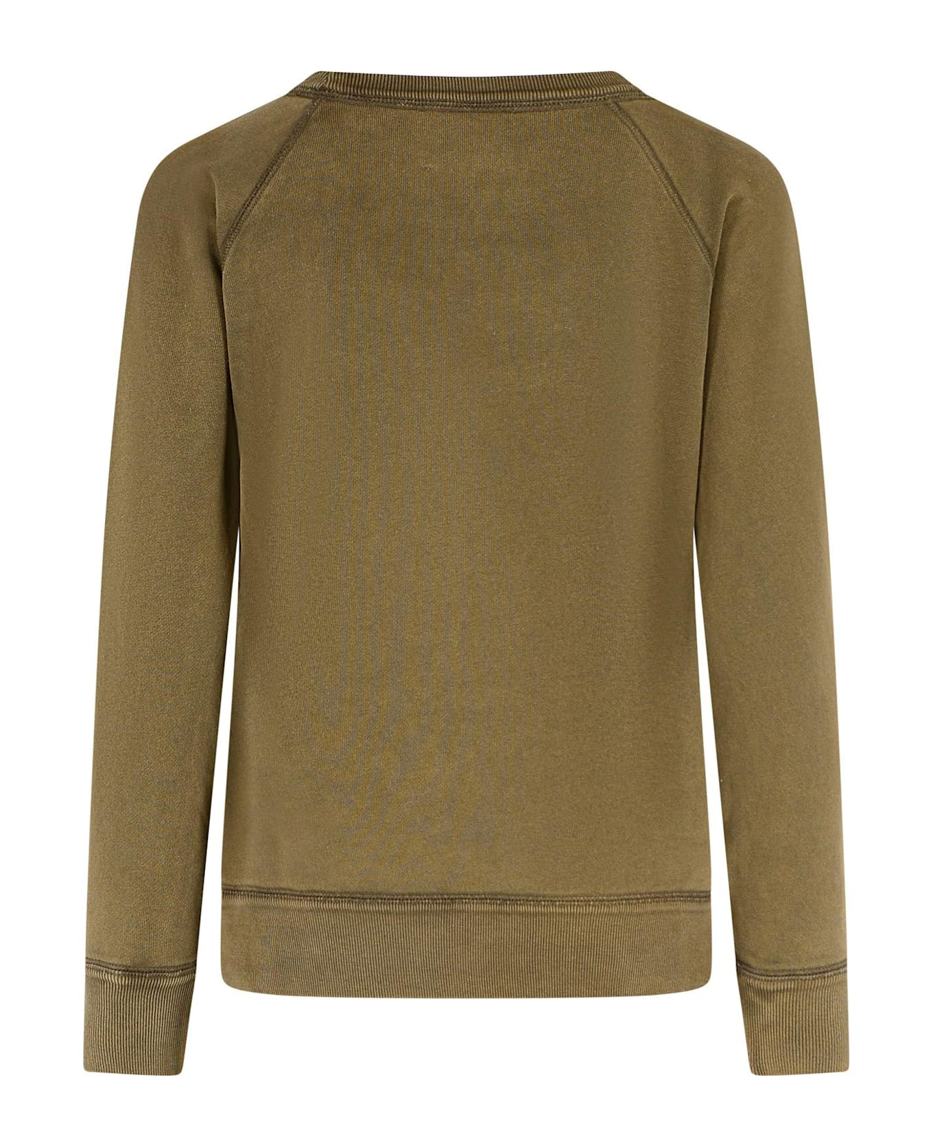 Brown Cotton Blend Sweatshirt - 3