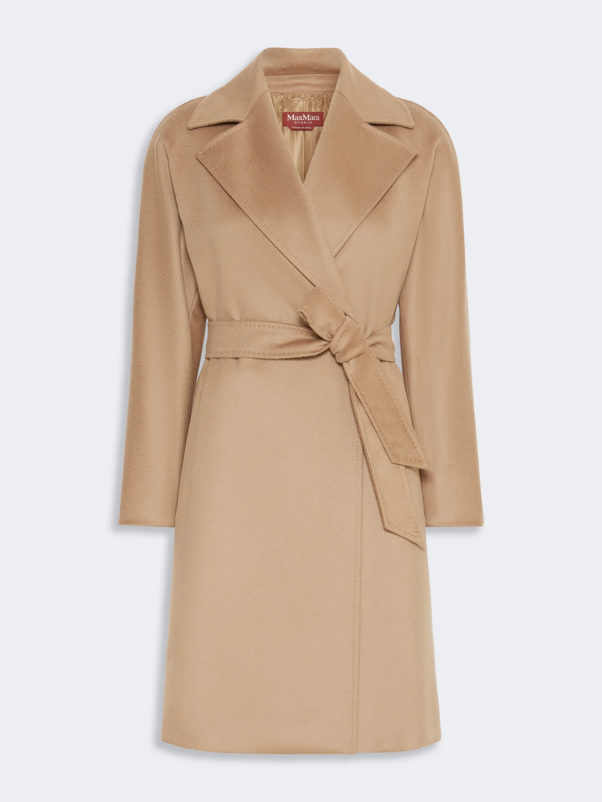 DRAVENNA Wool broadcloth robe coat - CAMEL - 1