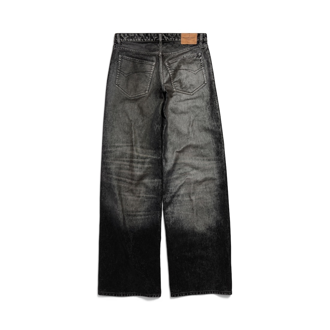 Women's Wide Leg Baggy Pants in Black - 6