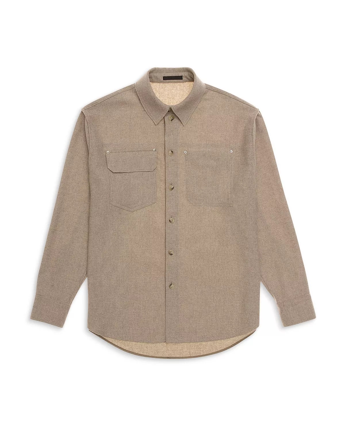 Button Front Long Sleeve Shirt - 7