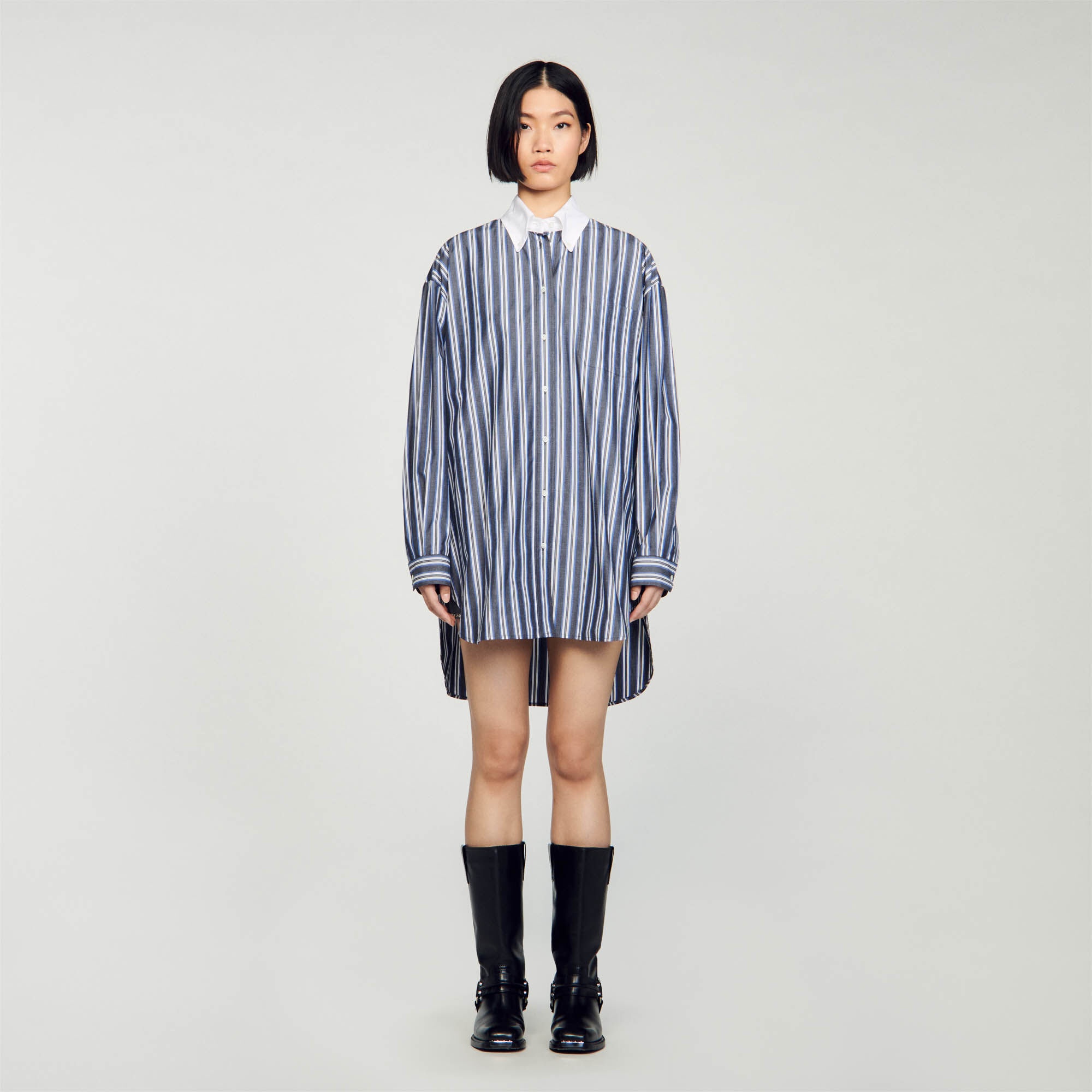 OVERSIZED STRIPED SHIRT - 3