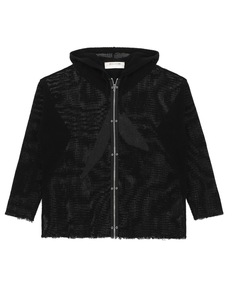 ZIP-UP MESH HOODED L/S TOP 1