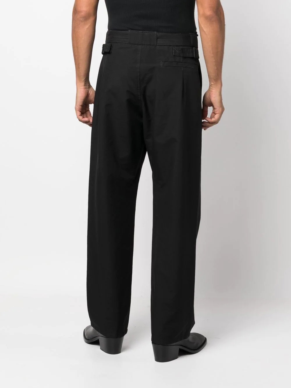 belted wide-leg trousers - 4