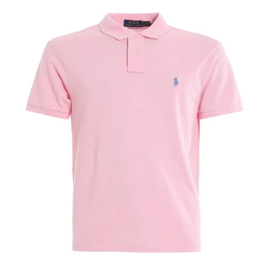 Polo Ralph Lauren Antique Pink Pique Cotton Polo Shirt - 1