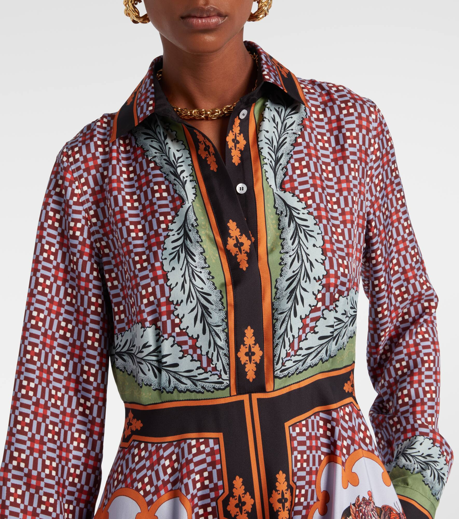 San Pietro printed silk maxi dress - 4