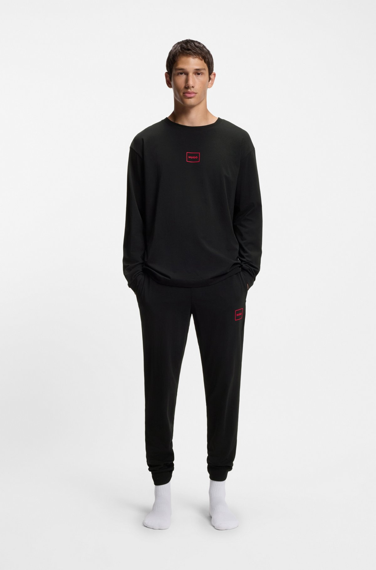 LOGO-PRINT T-SHIRT IN STRETCH COTTON - 3