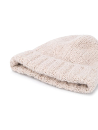 Brunello Cucinelli knitted beanie hat outlook